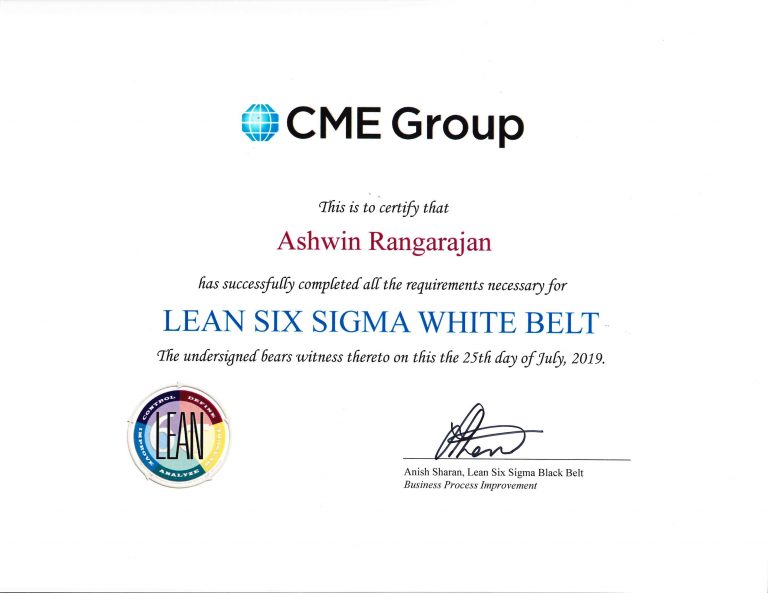 Lean Six Sigma White Belt - ashwin.cloud